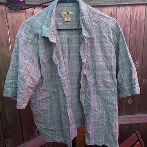 Woolrich Button Up Short Sleeve Shirt Size XL Men’s